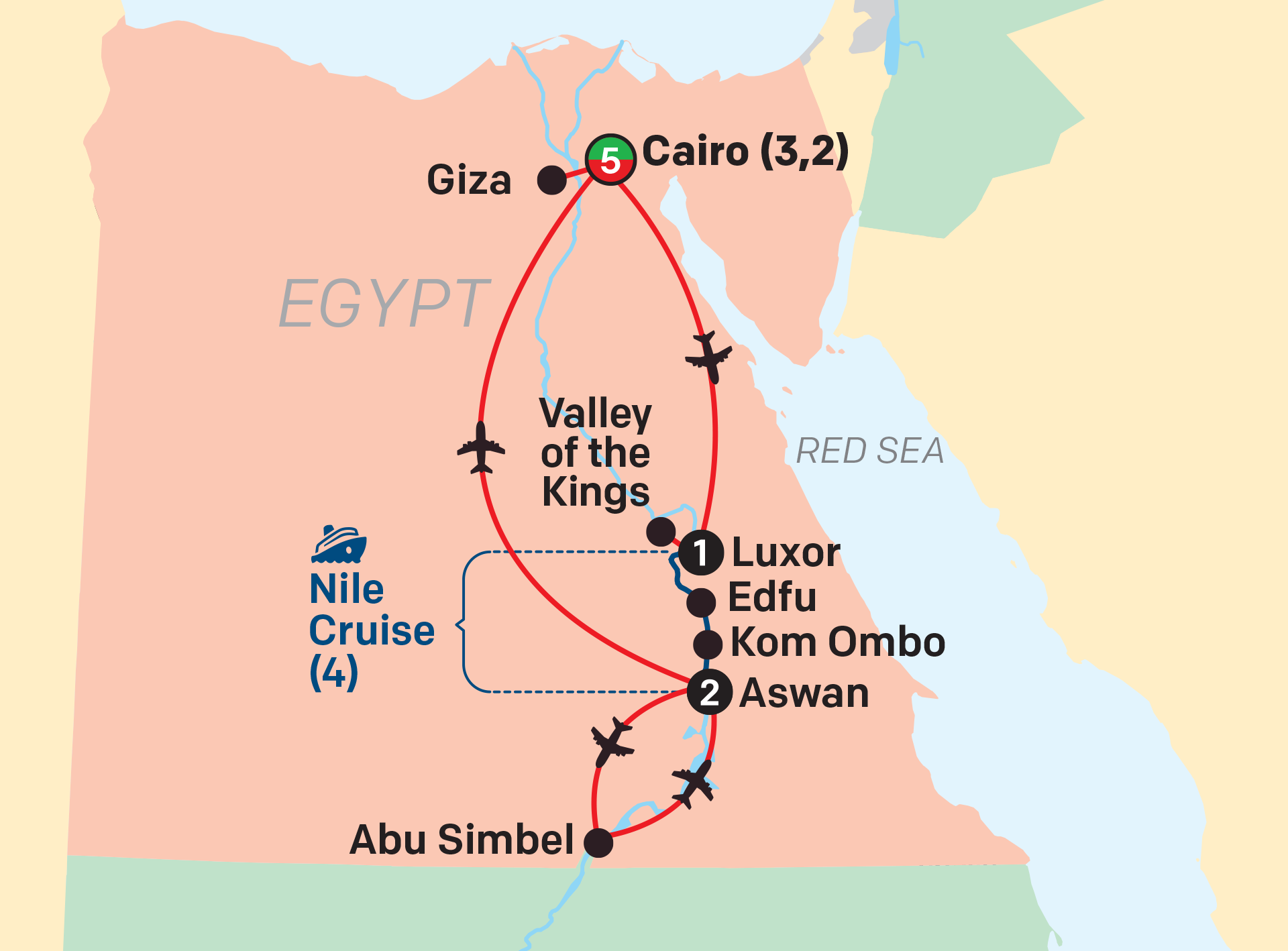 Map - Egypt In-Style